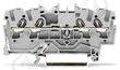 WAGO Svorka 2002-1401 4vodičová průchozí, boční a středový popis, na DIN lištu 35 × 15 a 35 × 7,5, push-in CAGE CLAMP®,